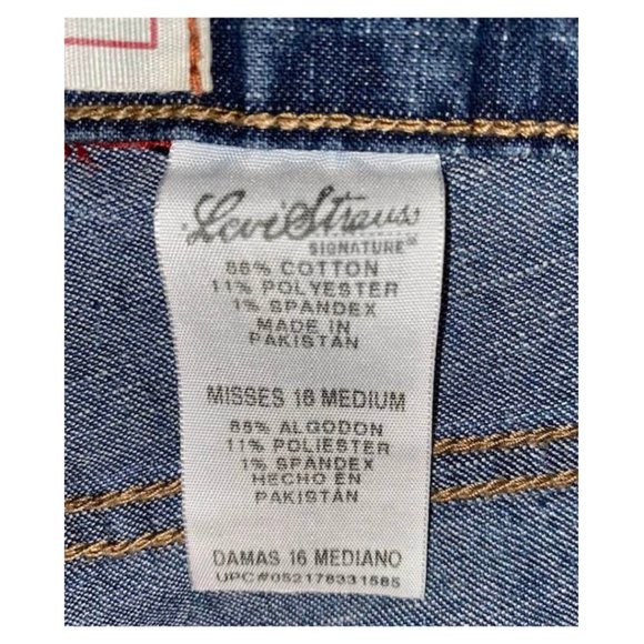 Levi Strauss Stretch Mid-Rise Straight Leg Signature Jeans - Picture 9 of 10